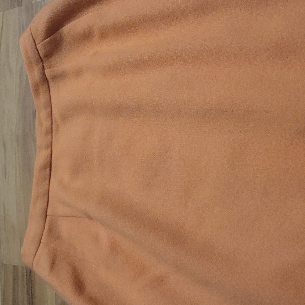 Vintage 60s 70s  Orange Wool Skirt S - Picture 3 of 10